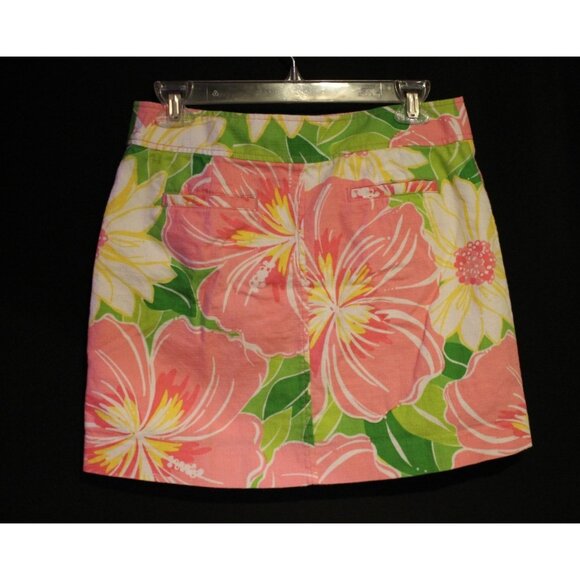 Lilly Pulitzer Mini Skirt Size 4 Floral Lined See Description - Picture 3 of 3